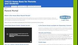 
							         Parent Portal - CHCCS Home Base for Parents and Students - Chapel ...								  
							    