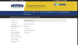 
							         Parent Portal - Chicago Public Schools/LaSalle Language Academy								  
							    