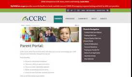 
							         Parent Portal - Child Care Resource Center								  
							    