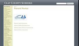 
							         Parent Portal - Clay County Schools								  
							    