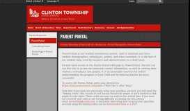 
							         Parent Portal - Clinton Township School District								  
							    