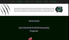 
							         Parent Portal – Colts Neck High School Football								  
							    