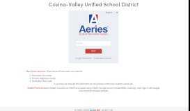 
							         Parent Portal - Covina-Valley USD Aeries - Covina Valley Unified ...								  
							    