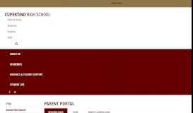 
							         Parent Portal - - Cupertino High School								  
							    
