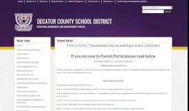 
							         Parent Portal - Decatur County School District								  
							    