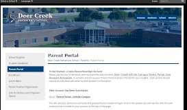 
							         Parent Portal - Deer Creek Elementary School								  
							    