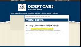 
							         Parent Portal - Desert Oasis Elementary School								  
							    