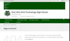 
							         PARENT PORTAL - East Hills Girls Technology High School								  
							    