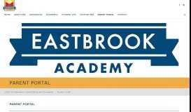 
							         PARENT PORTAL – Eastbrook Academy								  
							    