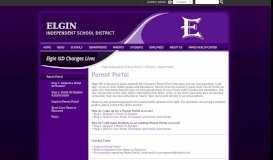 
							         Parent Portal - Elgin Independent School District								  
							    