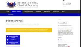 
							         Parent Portal - Estancia Valley Classical Academy								  
							    