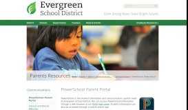 
							         Parent Portal - Evergreen School District								  
							    