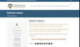 
							         Parent Portal – Fairview Public Schools								  
							    