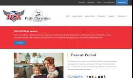
							         Parent Portal - Faith Christian Academy								  
							    
