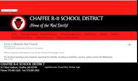 
							         Parent Portal for STI InformationNOW • Page - Chaffee RII School District								  
							    