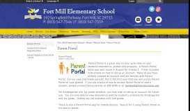 
							         Parent Portal - Fort Mill Elementary School								  
							    