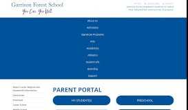 
							         Parent Portal - Garrison Forest School								  
							    