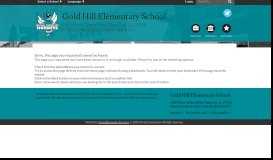 
							         Parent Portal - Gold Hill Elementary School								  
							    