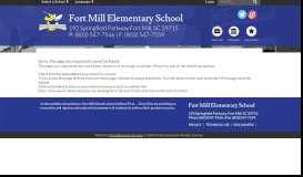 
							         Parent Portal - Grades/Attendance - Fort Mill Elementary School								  
							    
