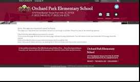 
							         Parent Portal - Grades/Attendance - Orchard Park Elementary School								  
							    