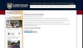 
							         Parent Portal Guide - Te Aroha College								  
							    