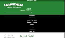 
							         Parent Portal - Hamden - Hamden Public Schools								  
							    