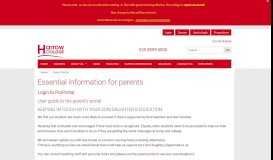
							         Parent Portal - Harrow College								  
							    