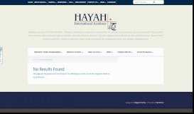 
							         Parent Portal | Hayah International Academy								  
							    