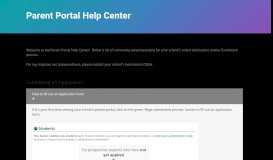
							         Parent Portal Help Center | SchoolAdmin								  
							    