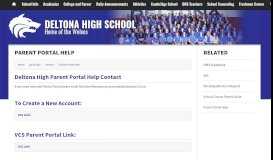 
							         Parent Portal Help - Deltona High School								  
							    