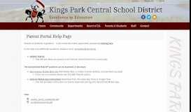 
							         Parent Portal Help Page - Kings Park Central School District								  
							    