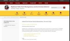 
							         Parent Portal - Highland Falls-Fort Montgomery Central School District								  
							    
