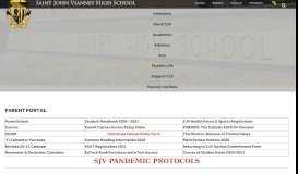 
							         Parent Portal - Holmdel - Saint John Vianney High School								  
							    