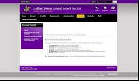 
							         Parent Portal / Home - Holland Patent Central School District								  
							    