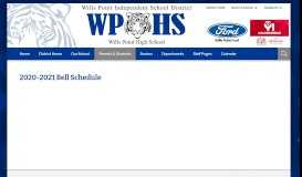 
							         Parent Portal / Home - Wills Point ISD								  
							    