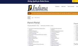 
							         Parent Portal | IDOE - Indiana Department of Education								  
							    