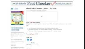 
							         Parent Portal – Infinite Campus – Aug 25th | StanJester - FactChecker								  
							    