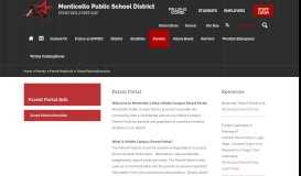 
							         Parent Portal Info / Parent Portal Information - Monticello School District								  
							    