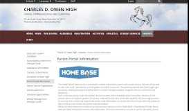 
							         Parent Portal Information - Charles D. Owen High - Buncombe County ...								  
							    
