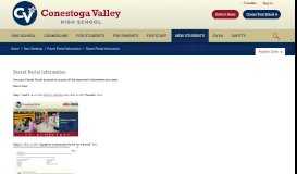 
							         Parent Portal Information - Conestoga Valley School District								  
							    