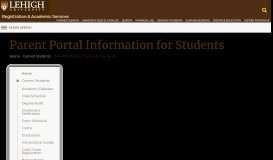 
							         Parent Portal Information for Students | Registration & Academic ...								  
							    