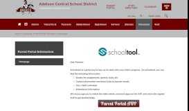 
							         Parent Portal Information / Homepage - Addison Central School District								  
							    