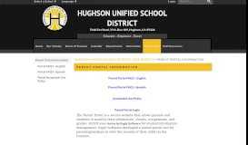 
							         Parent Portal Information - Hughson Unified School District								  
							    