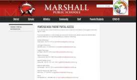 
							         Parent Portal Information - Marshall Public Schools								  
							    
