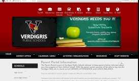 
							         Parent Portal Information • Page - Verdigris Public Schools								  
							    