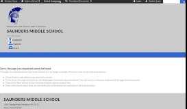 
							         Parent Portal Information - Saunders Middle School								  
							    