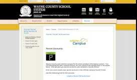 
							         Parent Portal Information & Tools - Wayne County School System								  
							    
