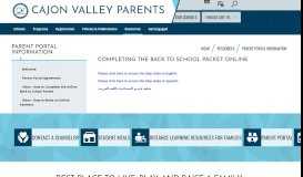 
							         Parent Portal Information / Video - How to Complete the Online Back to ...								  
							    