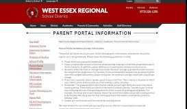 
							         Parent Portal Information - West Essex Regional School District								  
							    