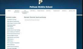 
							         Parent Portal Instructions - Pelham Middle School - Pelham City Schools								  
							    